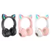 Casti Wireless Borofone BO18 Cat Ear BT headphones [Pink]